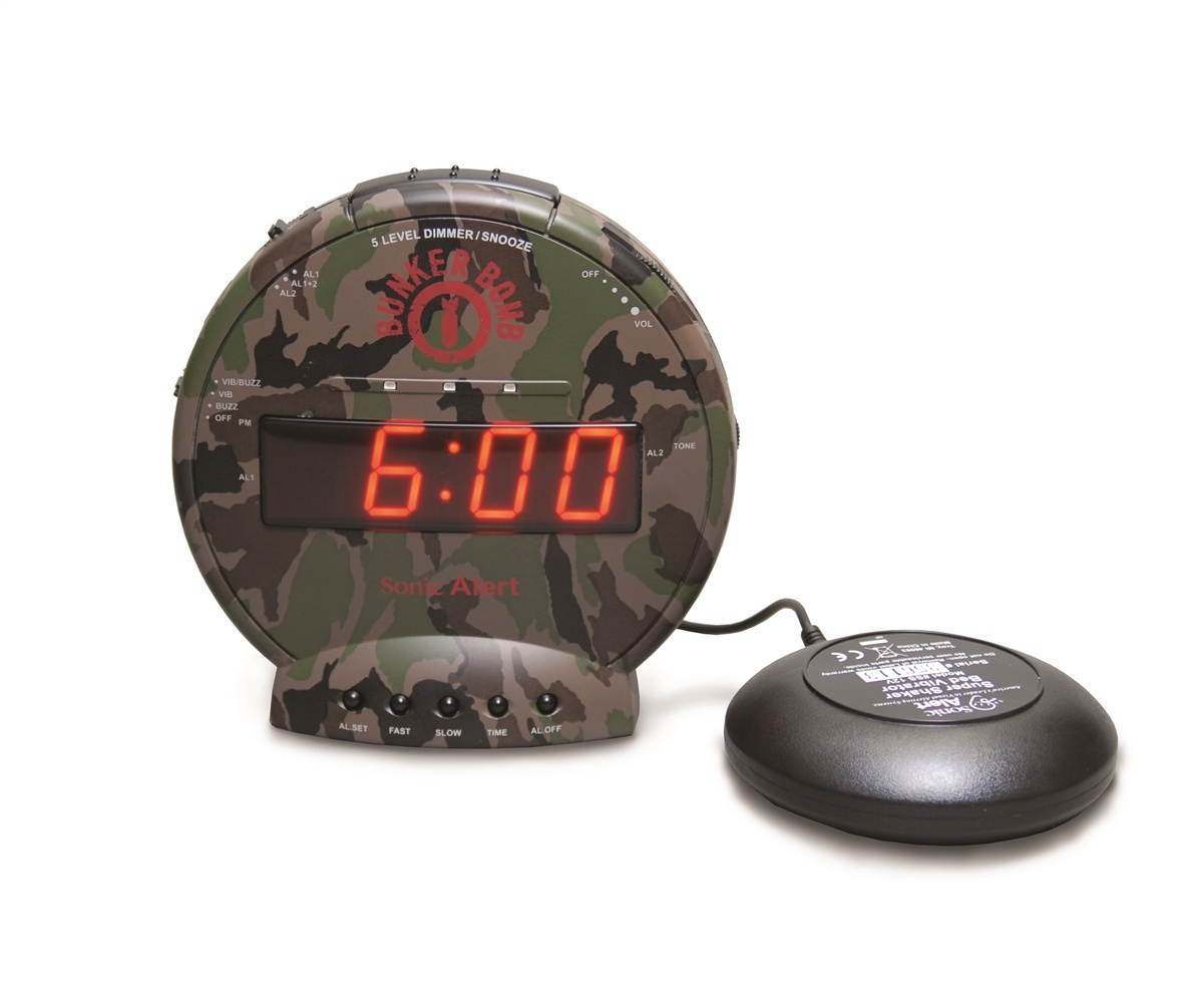 SONIC BOMB SA-SBC575SS Bunker Bomb Alarm Clock