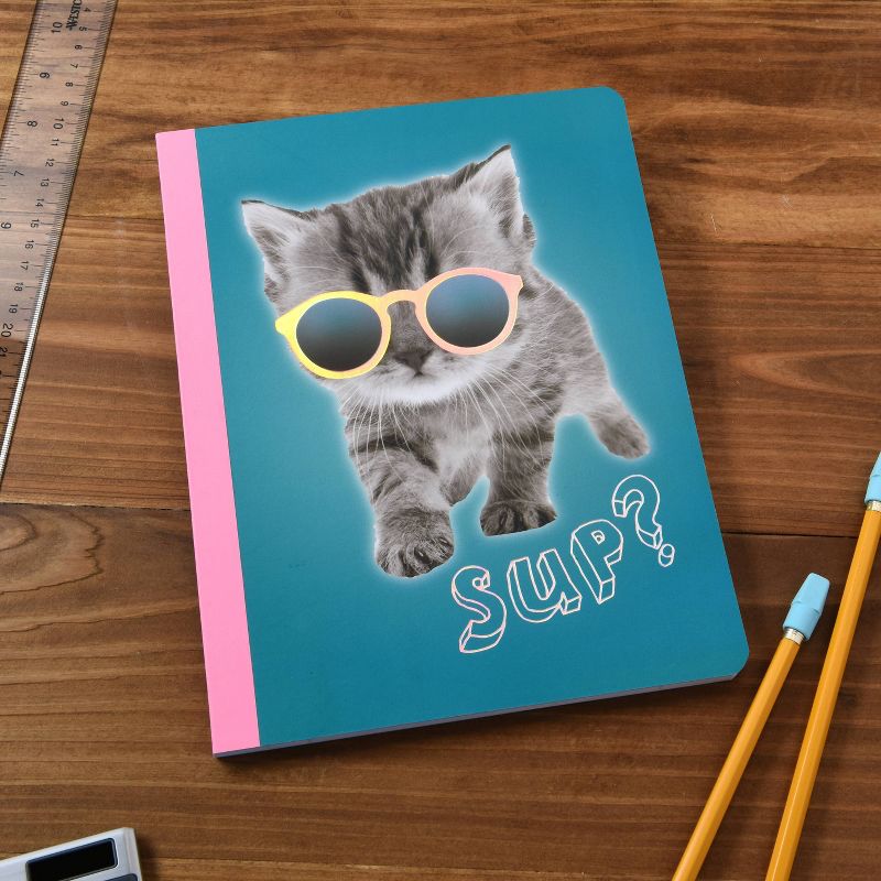 Composition Notebook College Ruled Sunglass Kitty - Gartner Studios