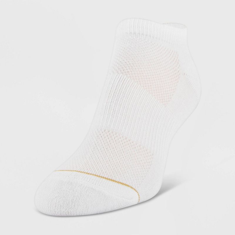 All Pro Women's Extended Size Aqua FX 6+2 Bonus Pack No Show Athletic Socks - White 8-12