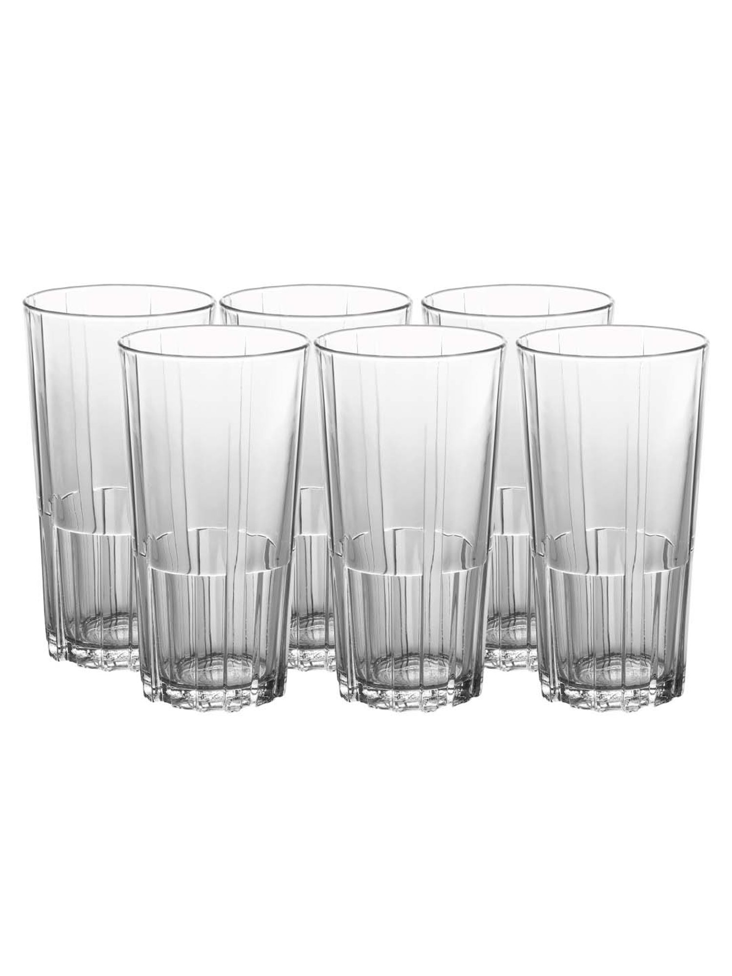 Duralex 'Jazz' Transparent Glass 18 cm Tumbler (0.17 L) - Set of 6