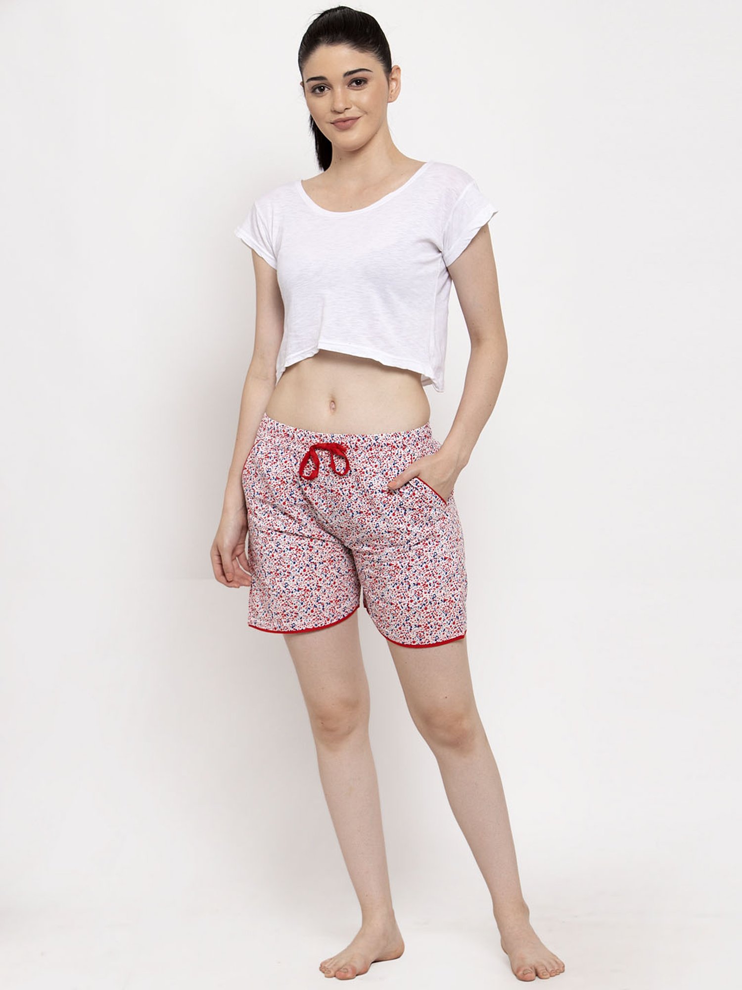 Secret Wish Multicolor Printed Shorts