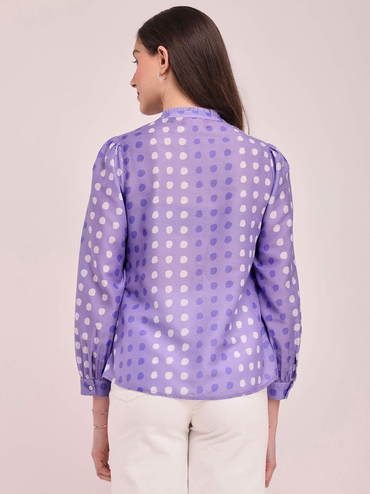 Pink Fort Purple Polka Dots Shirt