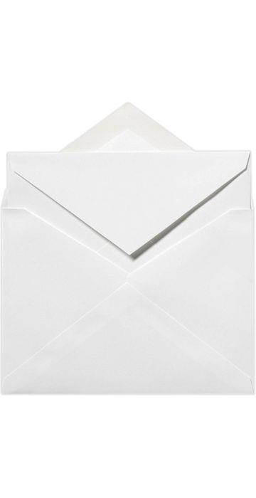 LEE Bar Outer Envelopes (5 1/2 x 7 1/2) - Brilliant White - 100% Cotton (250 Qty.)