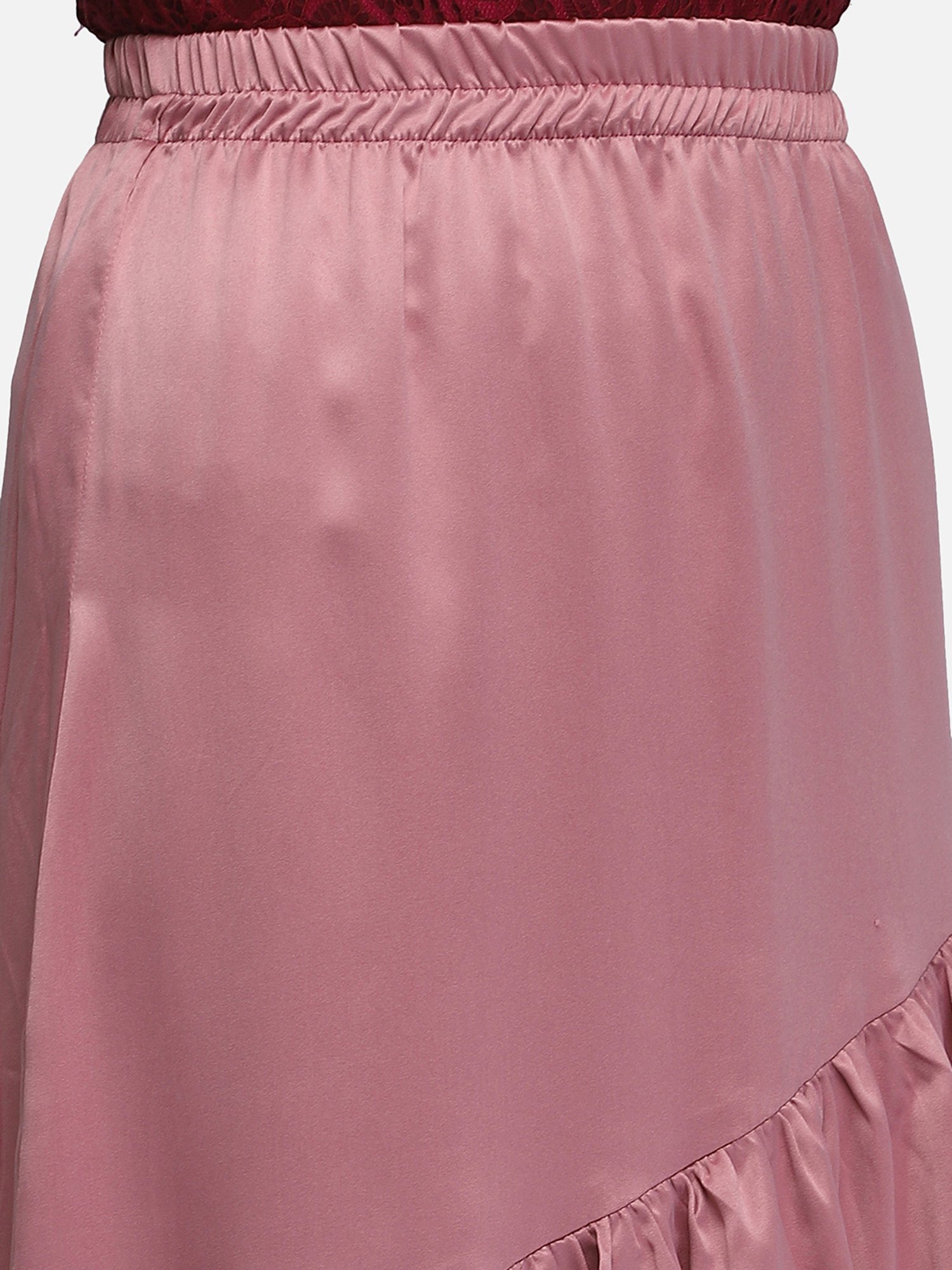 Smarty Pants Peach Below Knee Skirt