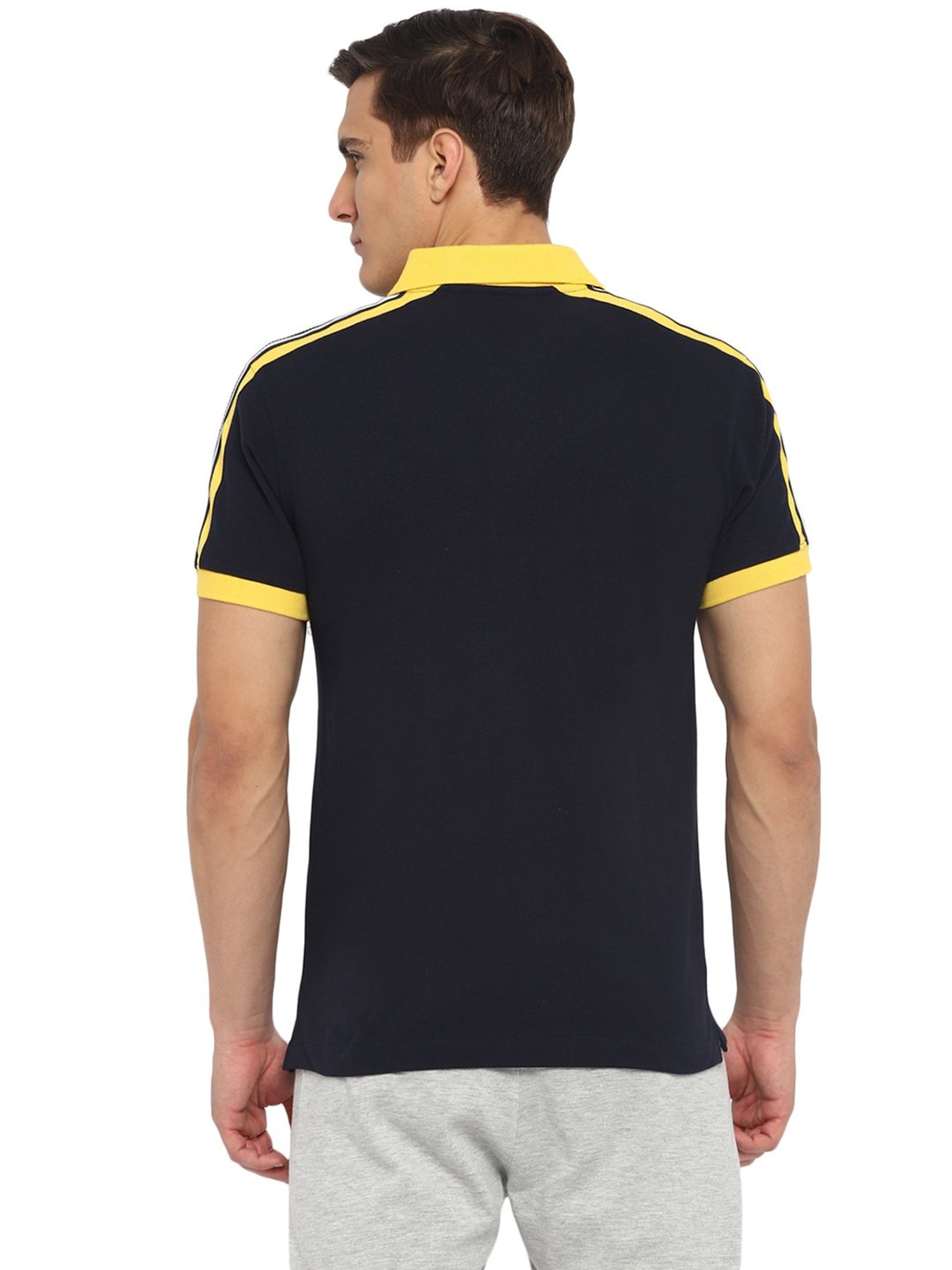 OFF LIMITS Navy Cotton Polo T-Shirt
