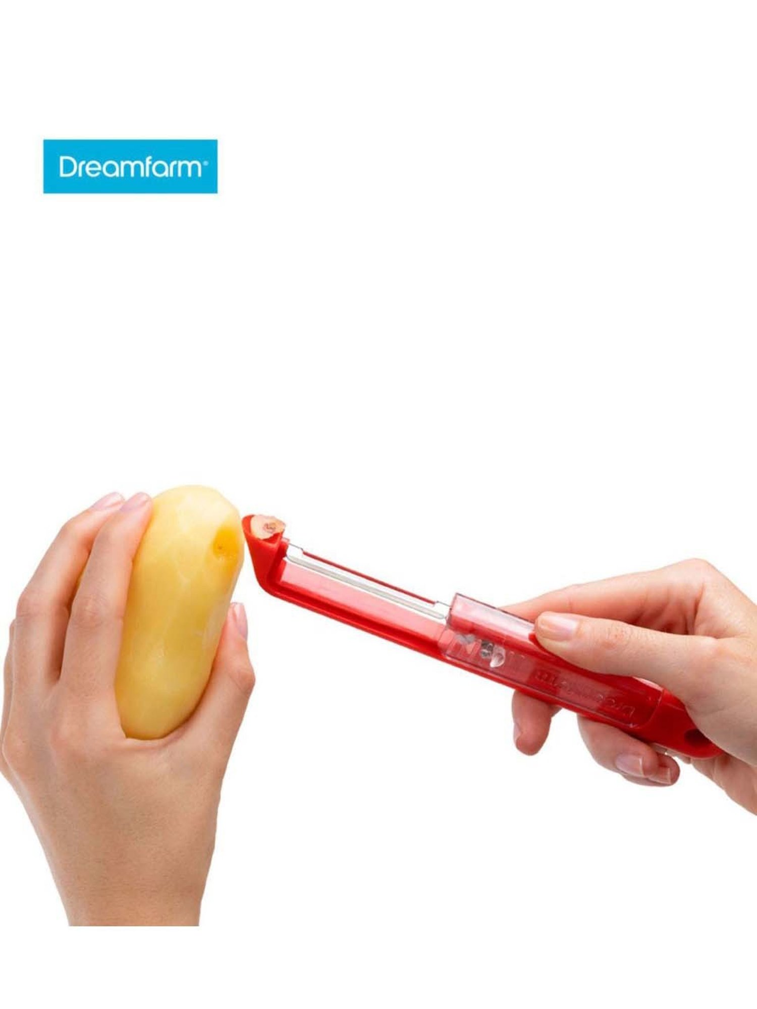 Dreamfarm Red Medium Self Sharpening Vegetable Peeler
