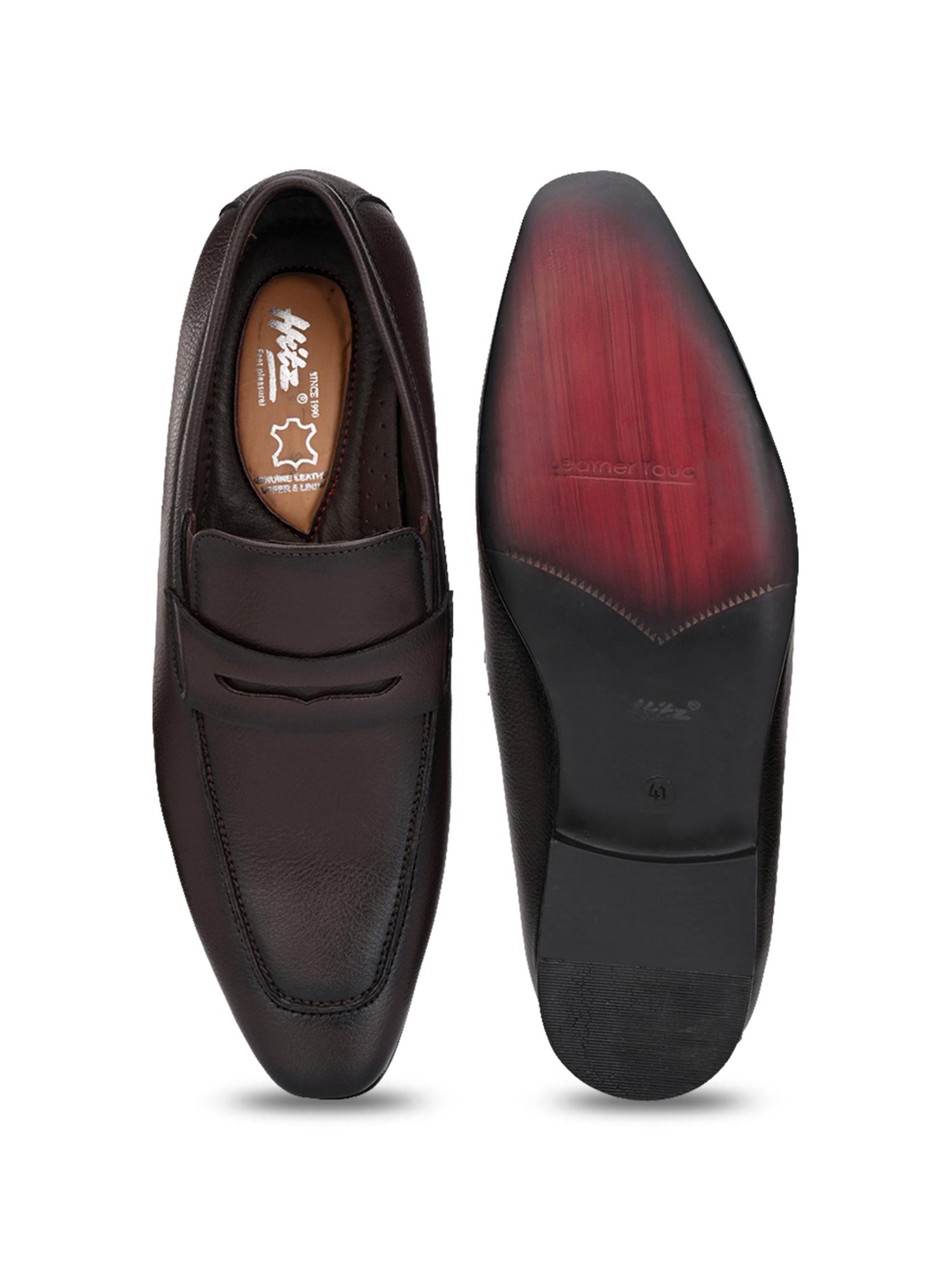 Hitz Men's Brown Formal Loafers