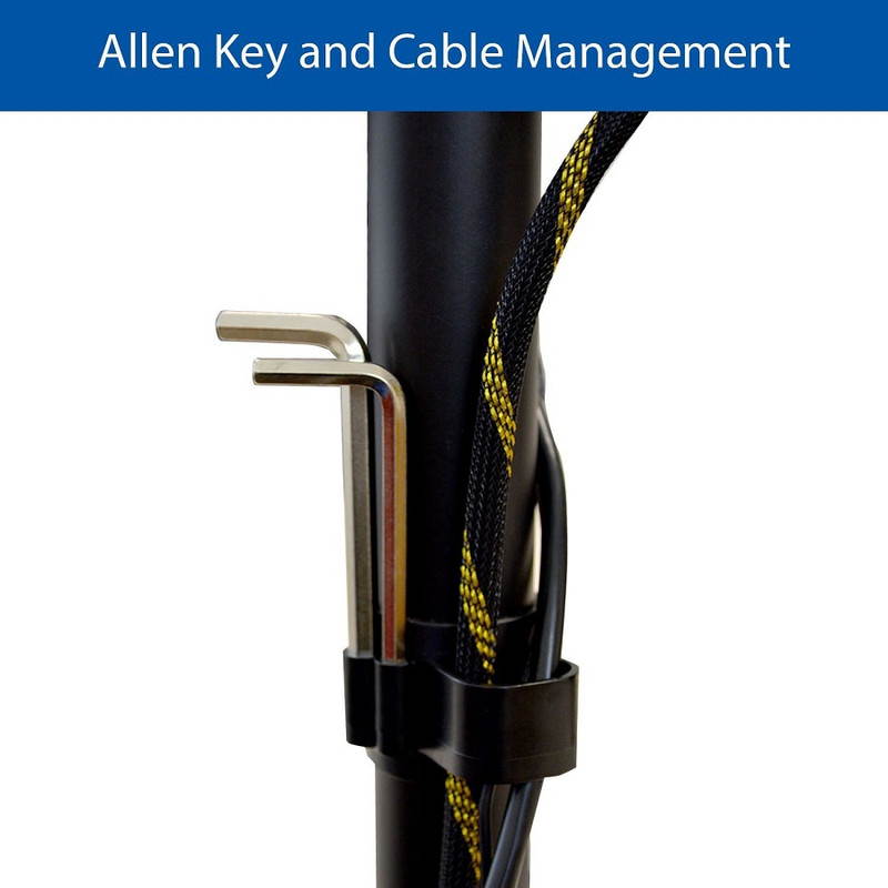 QualGear&reg; 13-27 Inch 3-Way Articulating Dual Monitor Desk Mount
