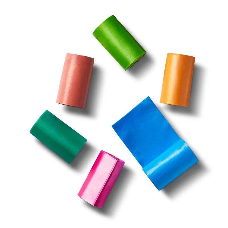 PawPail PawBag Pet Waste Plastic Poop Bags for Large Dogs (150 Count) with Odor Prevention Activated Carbon Air Filter for Pet Waste Station