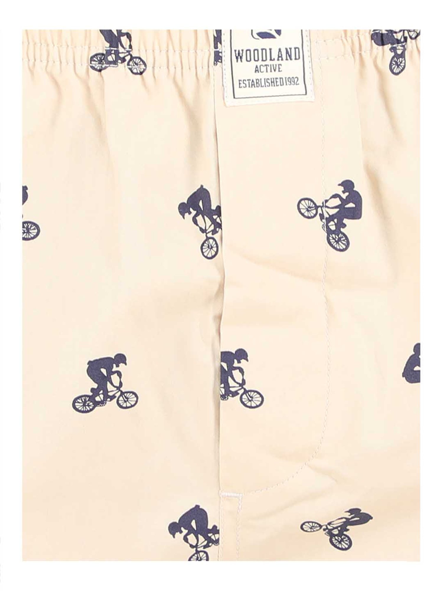 Woodland Khaki Cotton Printed Pyjama Pants
