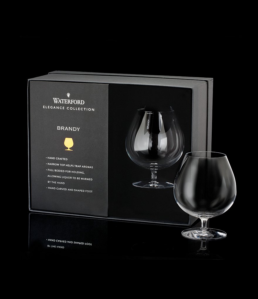 Waterford Elegance Series Crystal Brandy Glass Pair