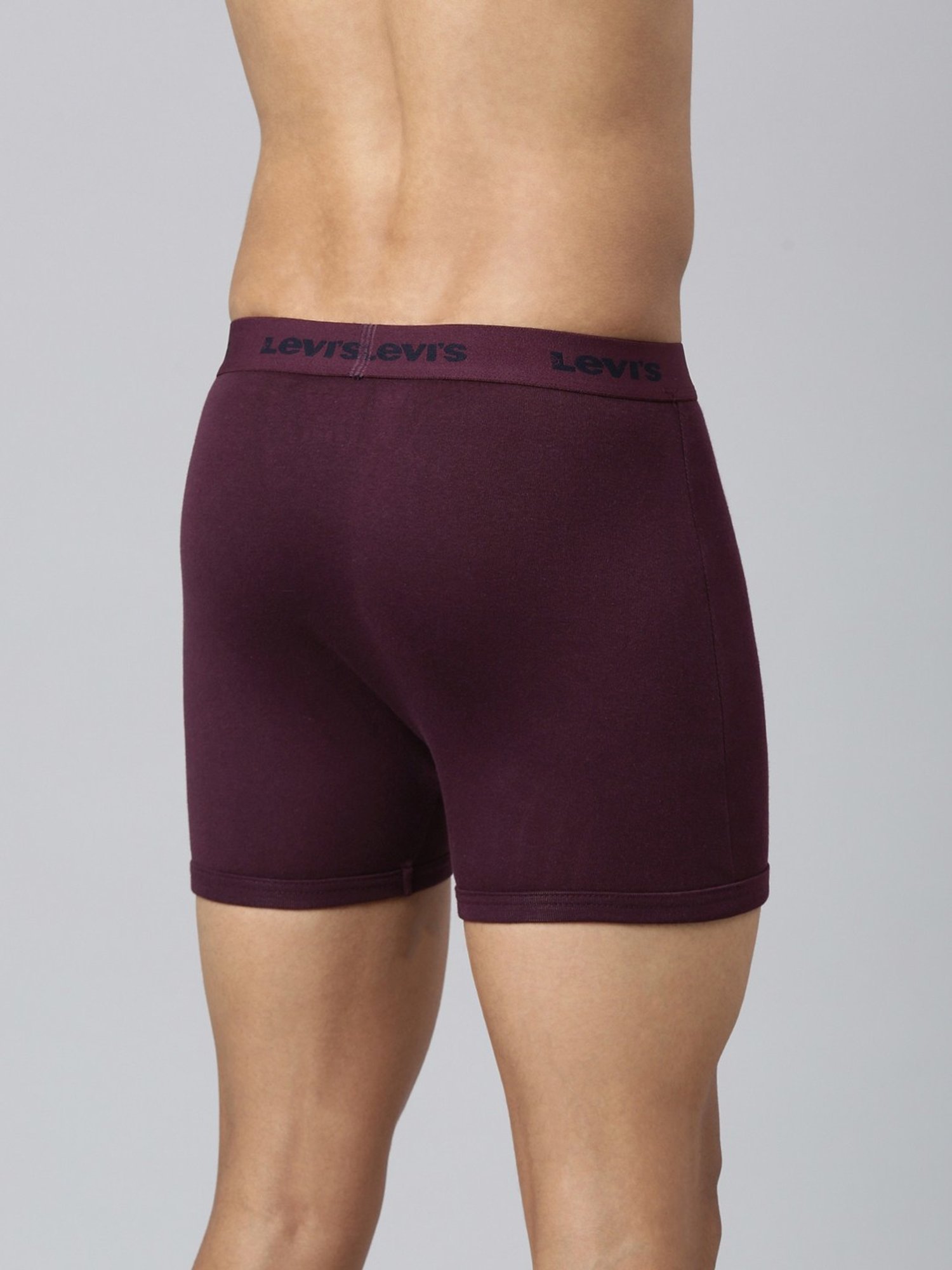 Levi'S Maroon Cotton Skinny Fit Trunks