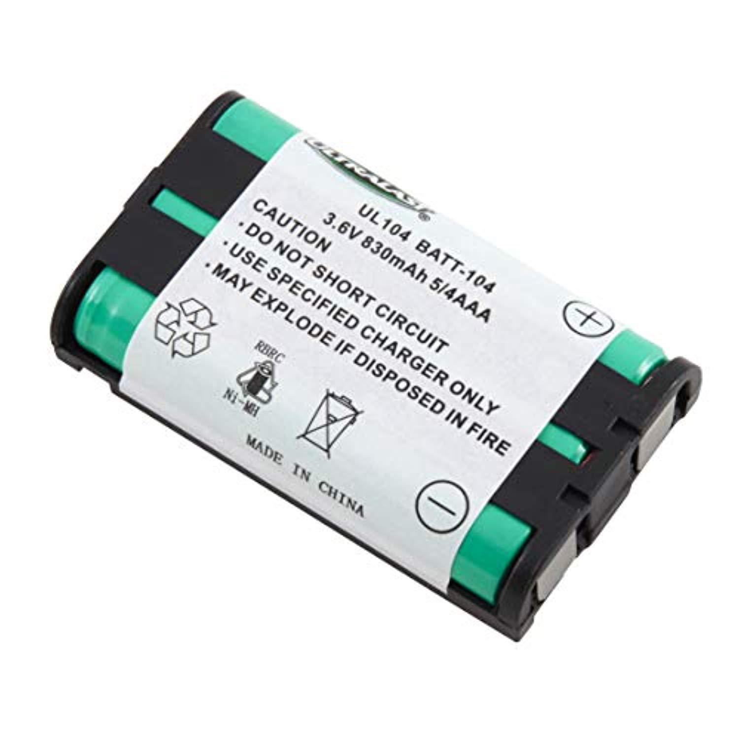 ultralast cordless telephone replacement battery for panasonic - hhr-p104a