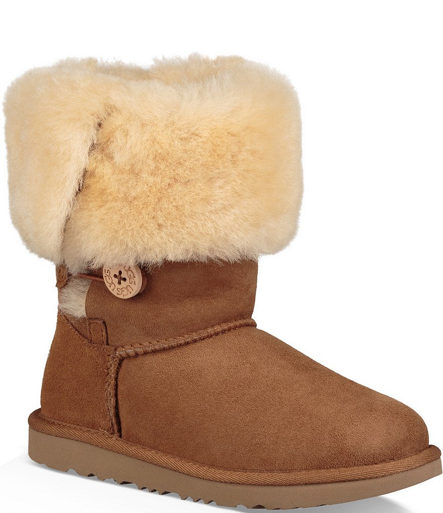UGG&reg; Girls' Bailey Button Triplet II Boots (Youth)