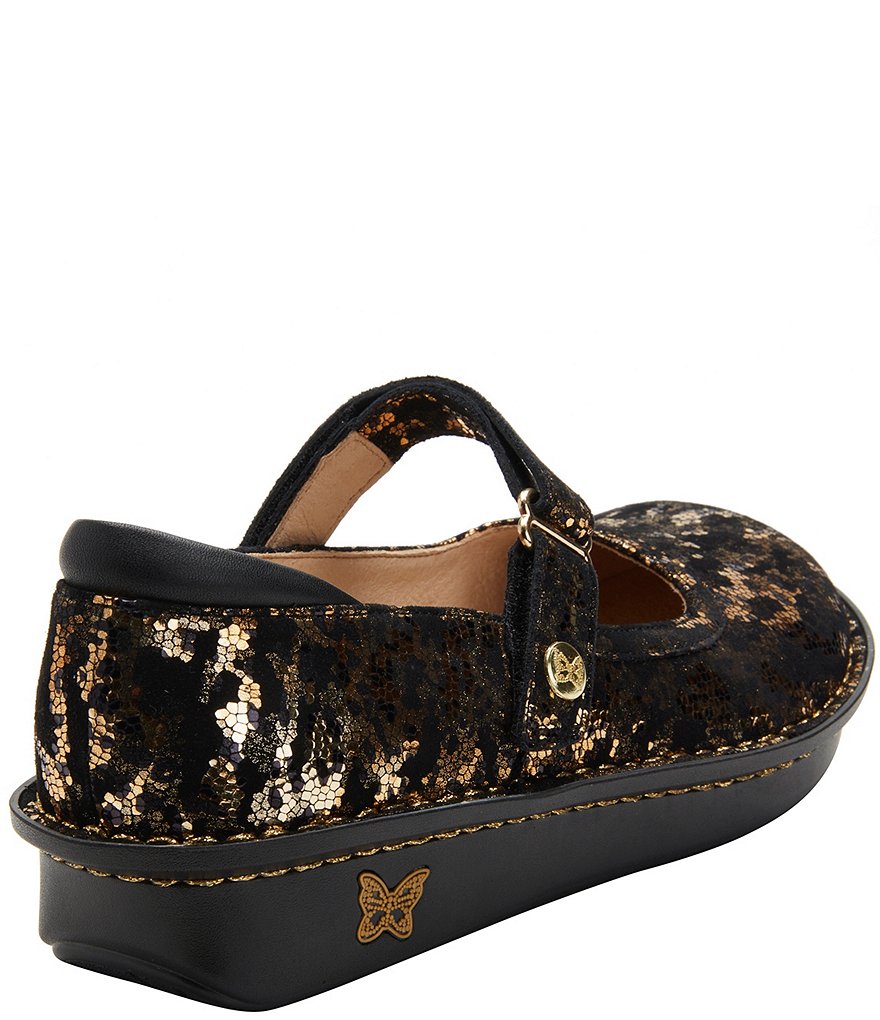 Alegria Belle Printed Leather Mary Janes