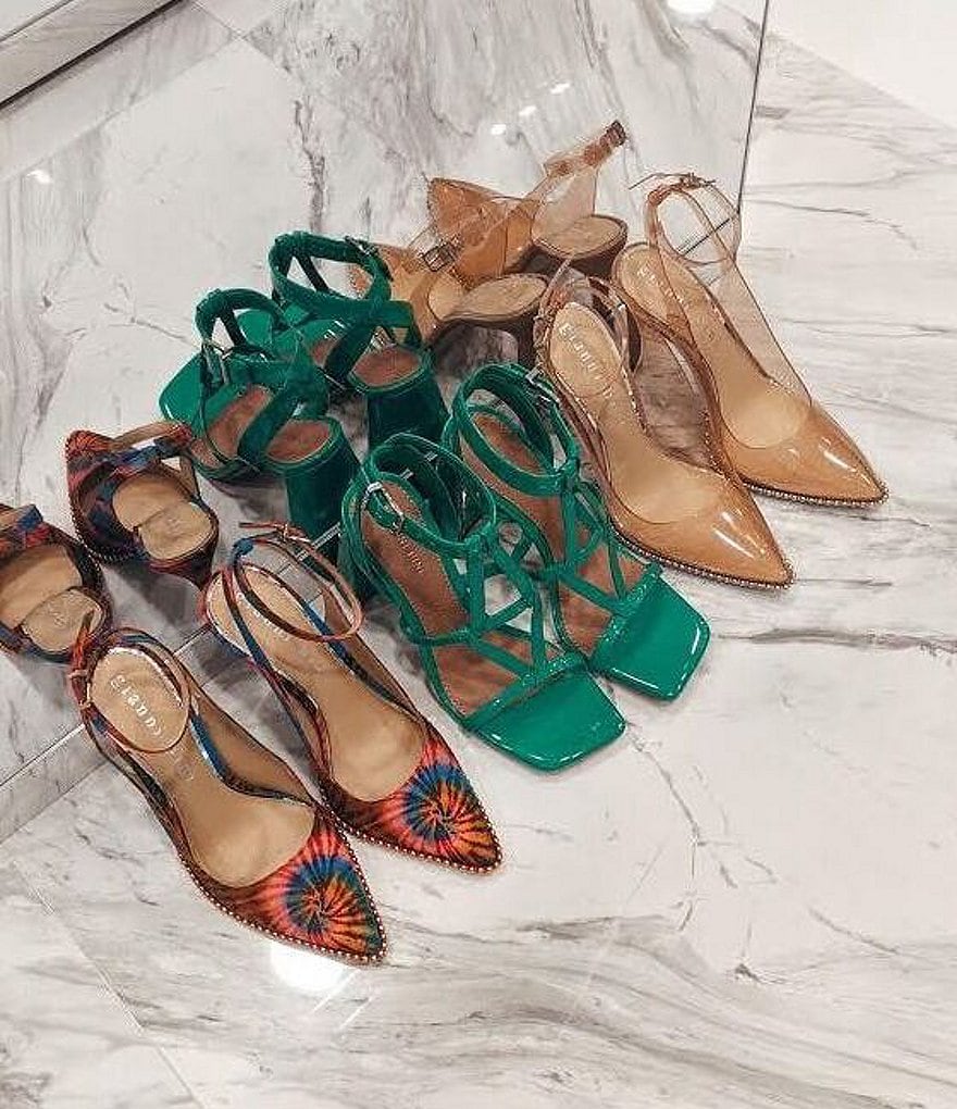 Trotters Kari Pearlized Leather Block-Heel Pumps