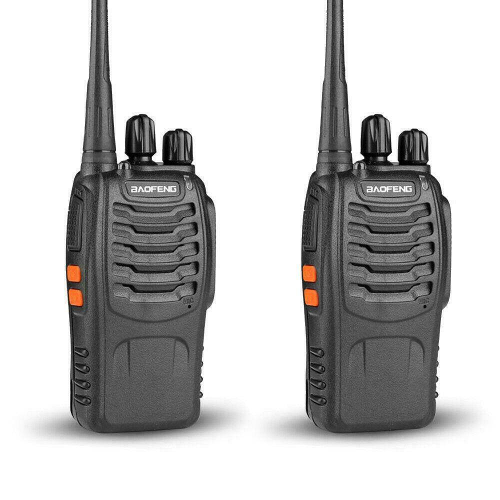 2X   BF-888S 2800mAh Two Way Ham Radio UHF 400-470MHz 16CH Walkie Talkie