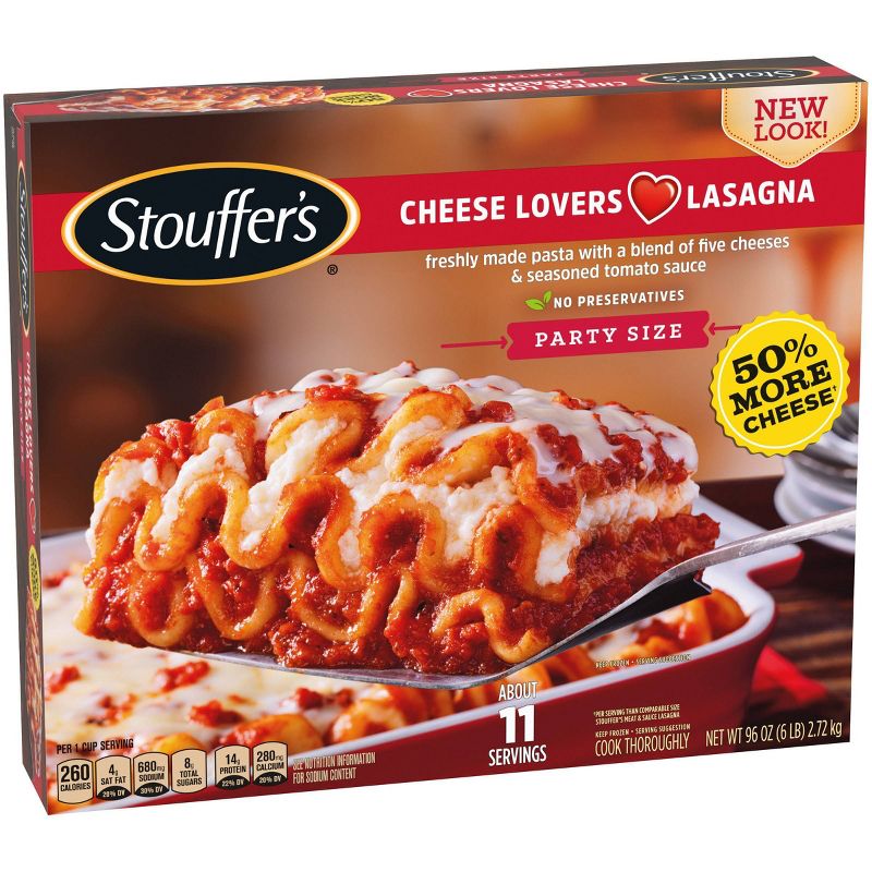 Stouffer's Party Size Frozen Cheese Lovers Lasagna - 96oz