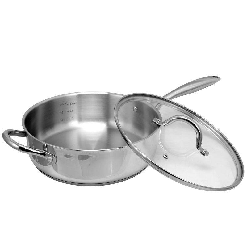 Oster Cuisine Saunders 4.2 Quart Saut'e Pan with Lid