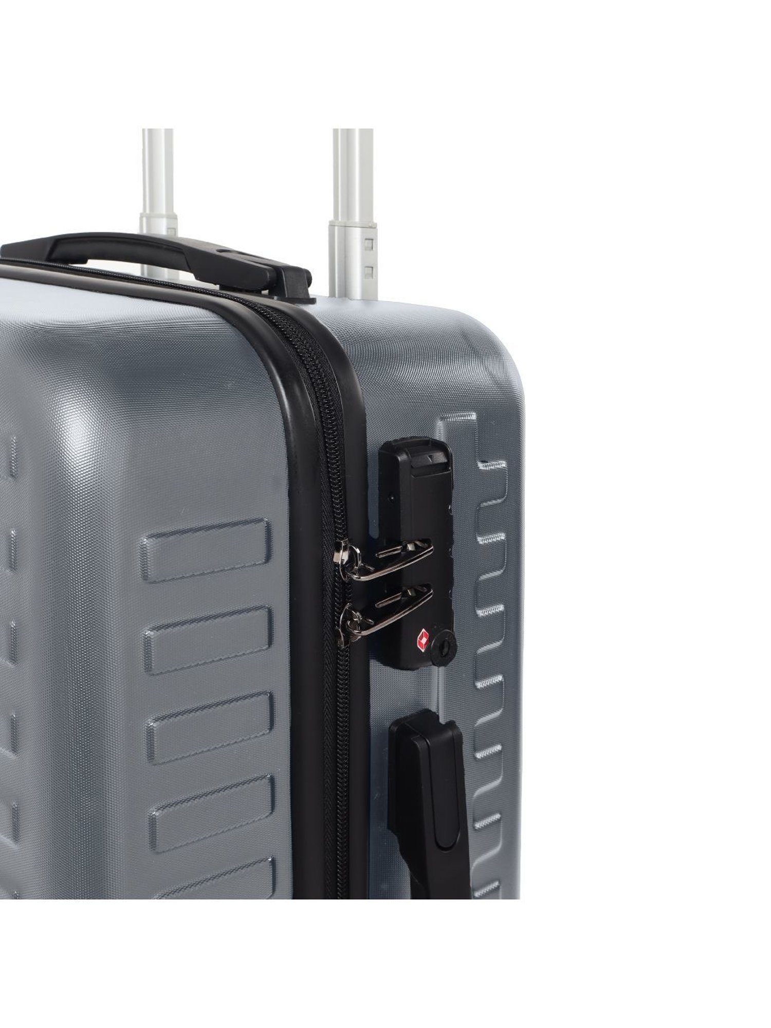 Assembly Grey Textured Trolley Bag Set of 3 - 20 inch, 24 inch & 28 inch