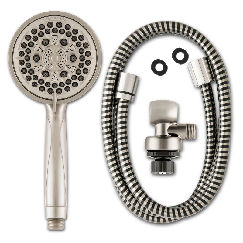 7 Mode Power Pulse Hand Held Single Shower Head Brushed Nickel - Waterpik