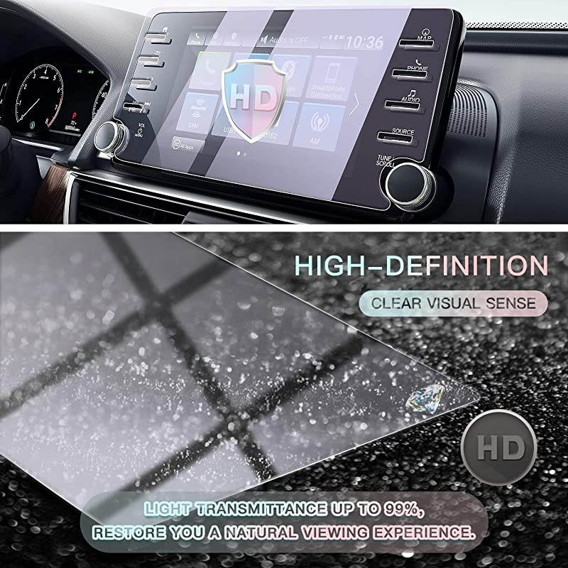 Car Screen Protector Center Control Navigation Touchscreen Protector for 2018 2019 2020 Accord Sport EX EXL Touring Tempered Glass HD Scratch Resistance 8inch Anti Blue Light