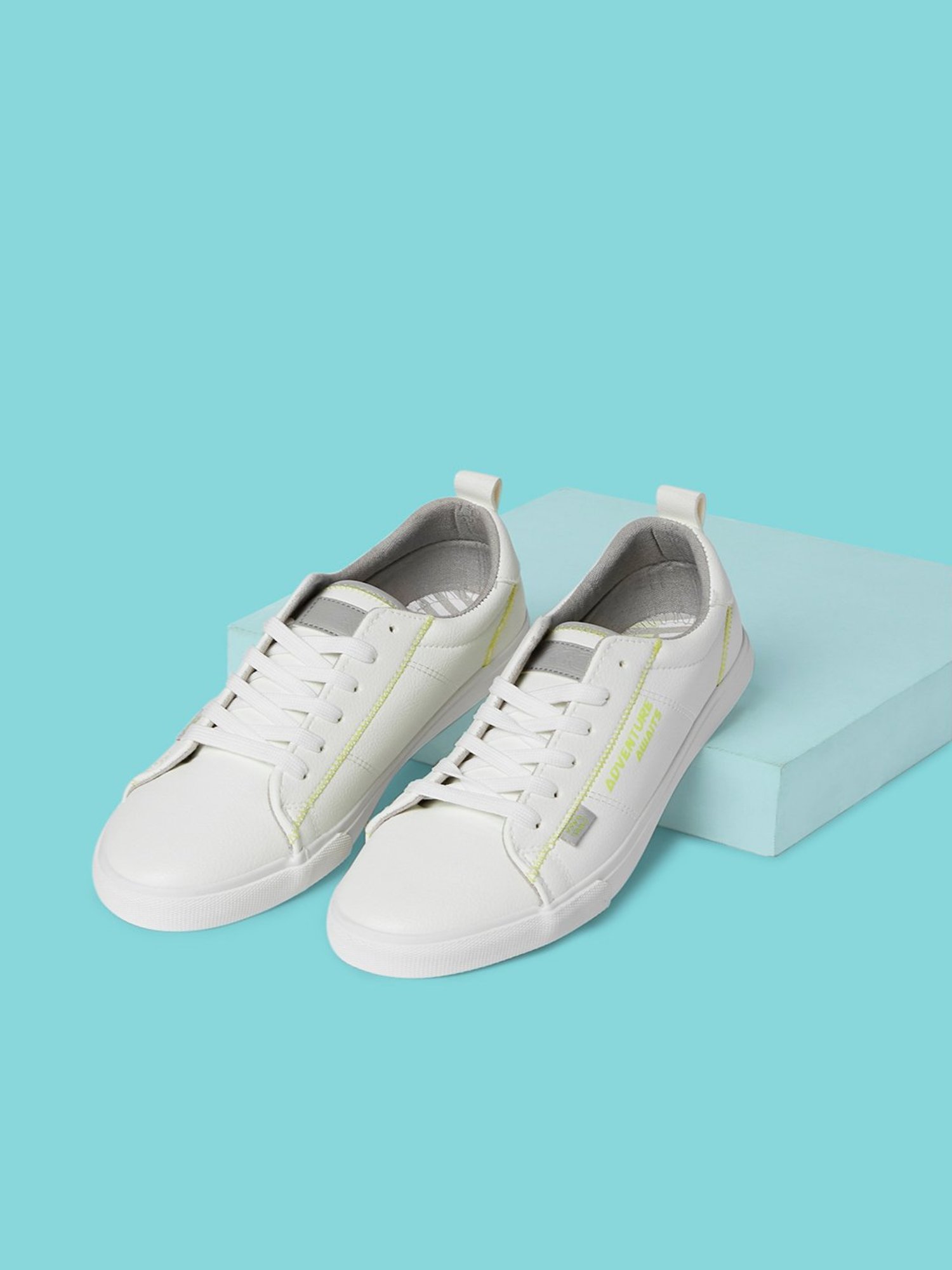 Ajile by Pantaloons Men's White Casual Sneakers