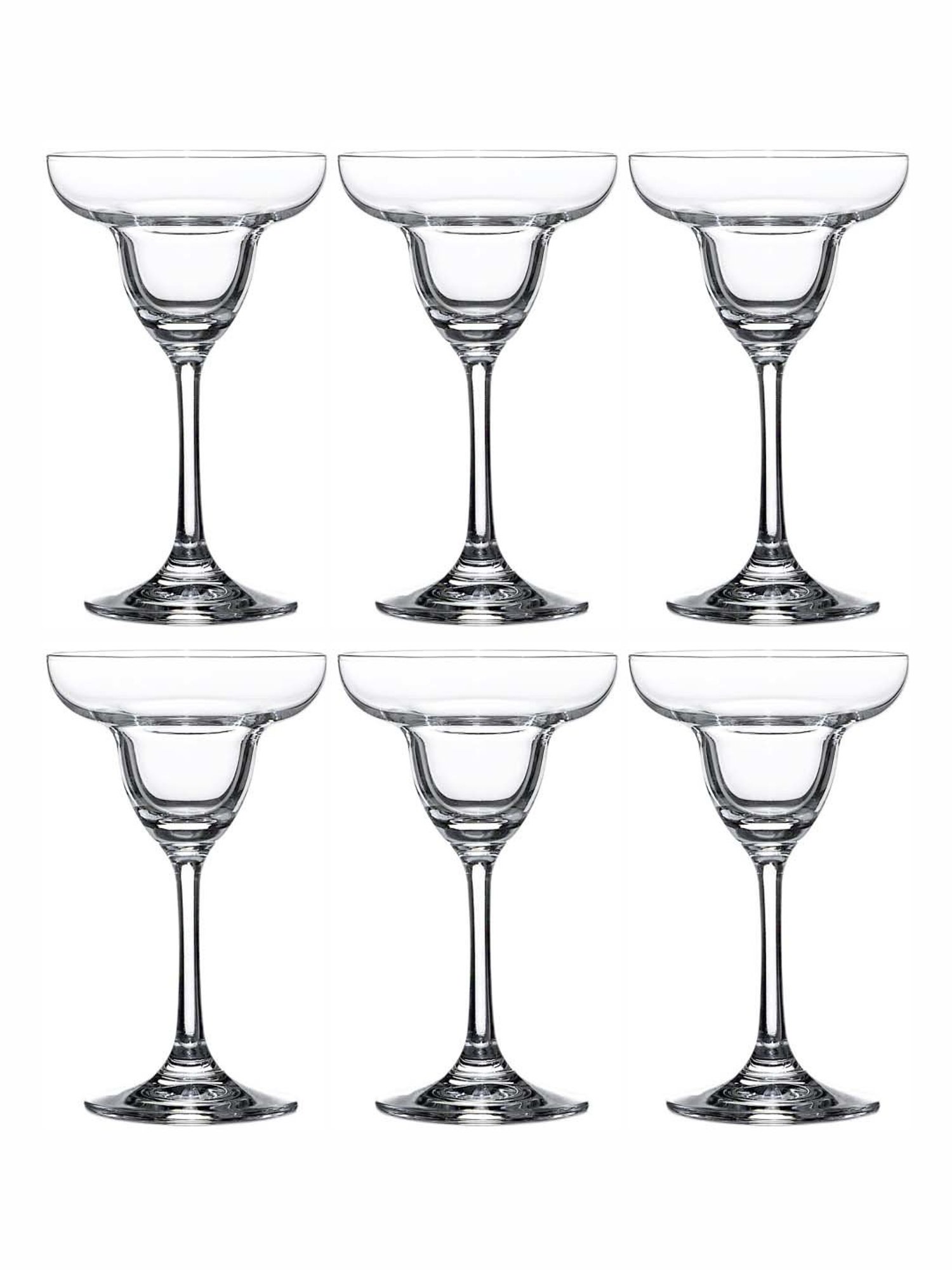 Goodhomes Transparent Glass Cocktail Tumbler Glasses - Set of 6
