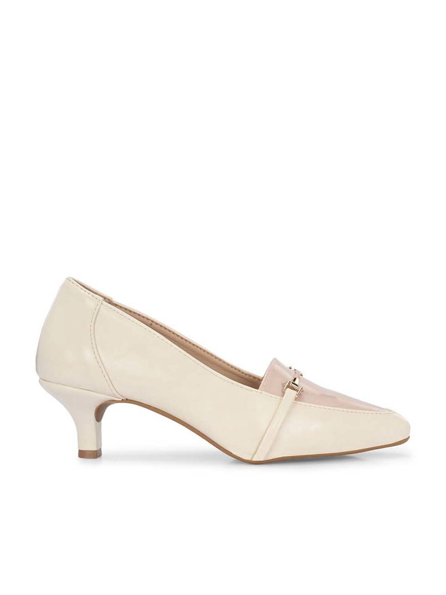 Clog London Women's Off White Casual Pumps
