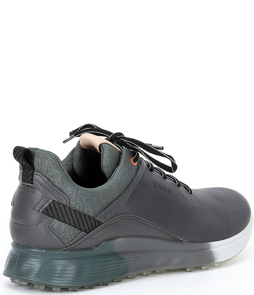 ECCO Men's S-Three Spikeless Waterproof Lace-Up Golf Shoes