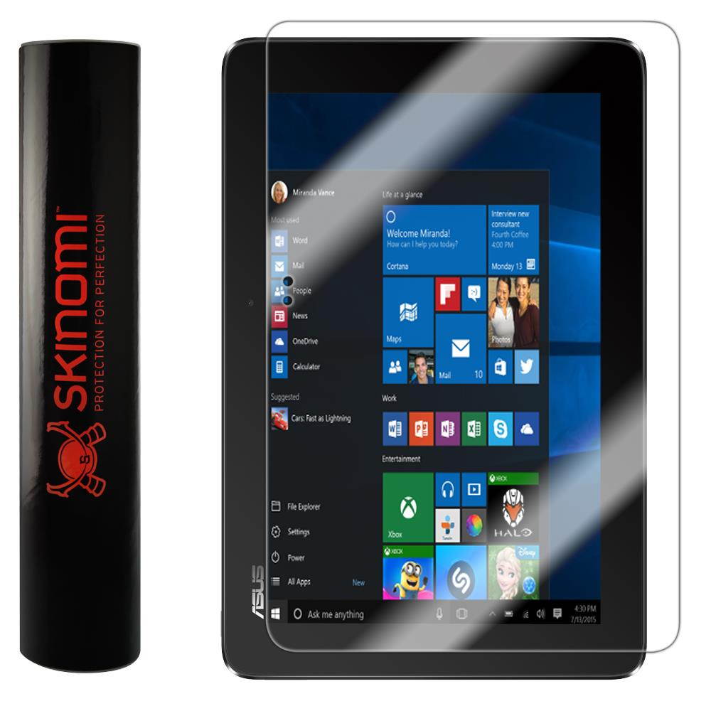 Skinomi&reg; TechSkin - Asus Transformer Book T100HA Screen Protector Premium HD Clear Film w/ Free Lifetime Warranty / Ultra High Definition Invisible & Anti-Bubble Crystal Shield [Tablet Only]