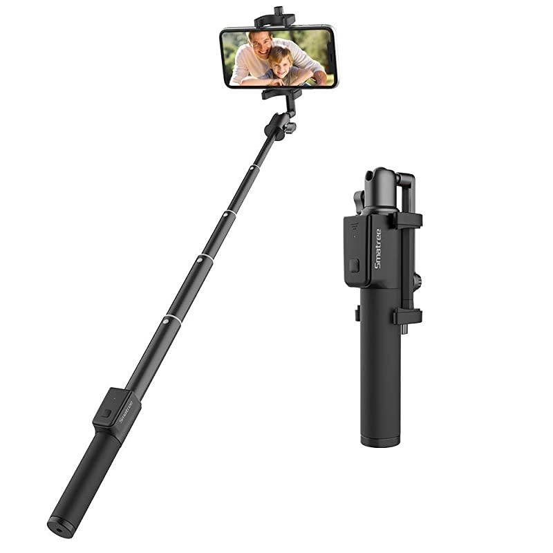 Extendable Bluetooth Selfie Stick Compatible for iPhone 1212 Pro1111 Pro11 Pro MaxXs MAXXRXSX88P77P6s6 Galaxy S9S8S7 Huawei Smart Phones