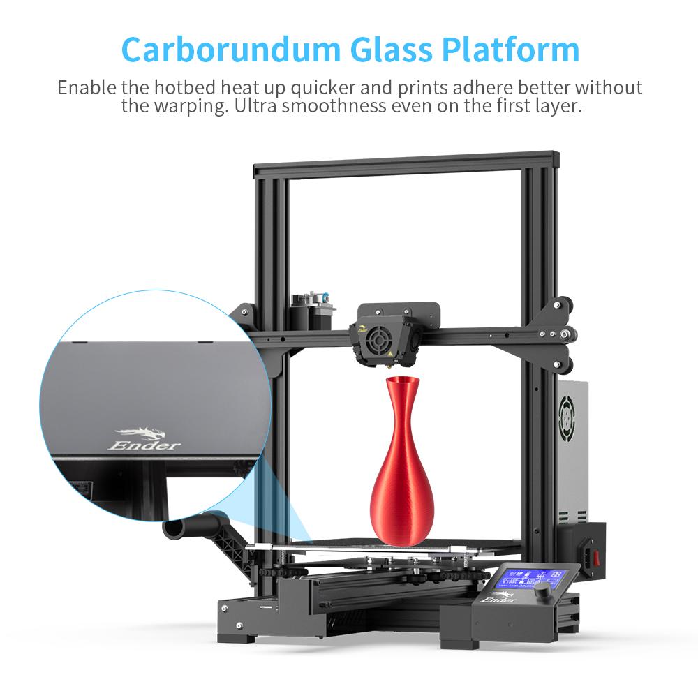 Official Creality Ender 3 Max 3D Printer 300 x 300 x 340mm, 2020 Newest All Metal FDM 3D Printer with Larger Glass Bed Silent Mainboard All Metal Extruder Smart Sensor Dual Cooling Fans