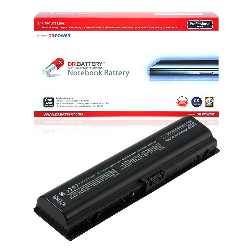 DR. BATTERY - Replacement for Compaq Presario A900 / F700 / V6000 / HP Pavilion DV2000 / DV6000 / DV6700 / 432306-001 / 446506-001 / HSTNN-DB42 / HSTNN-IB42 / HSTNN-LB42 / HSTNN-Q33C [10.8V / 48Wh]