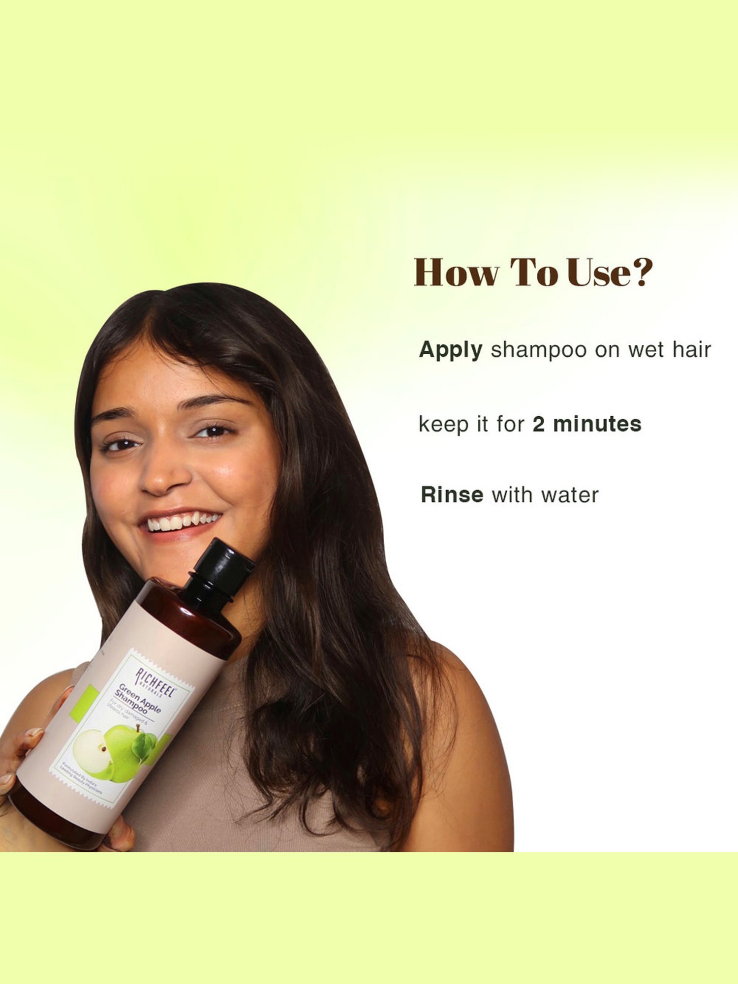 Richfeel Green Apple Shampoo - 500 ml