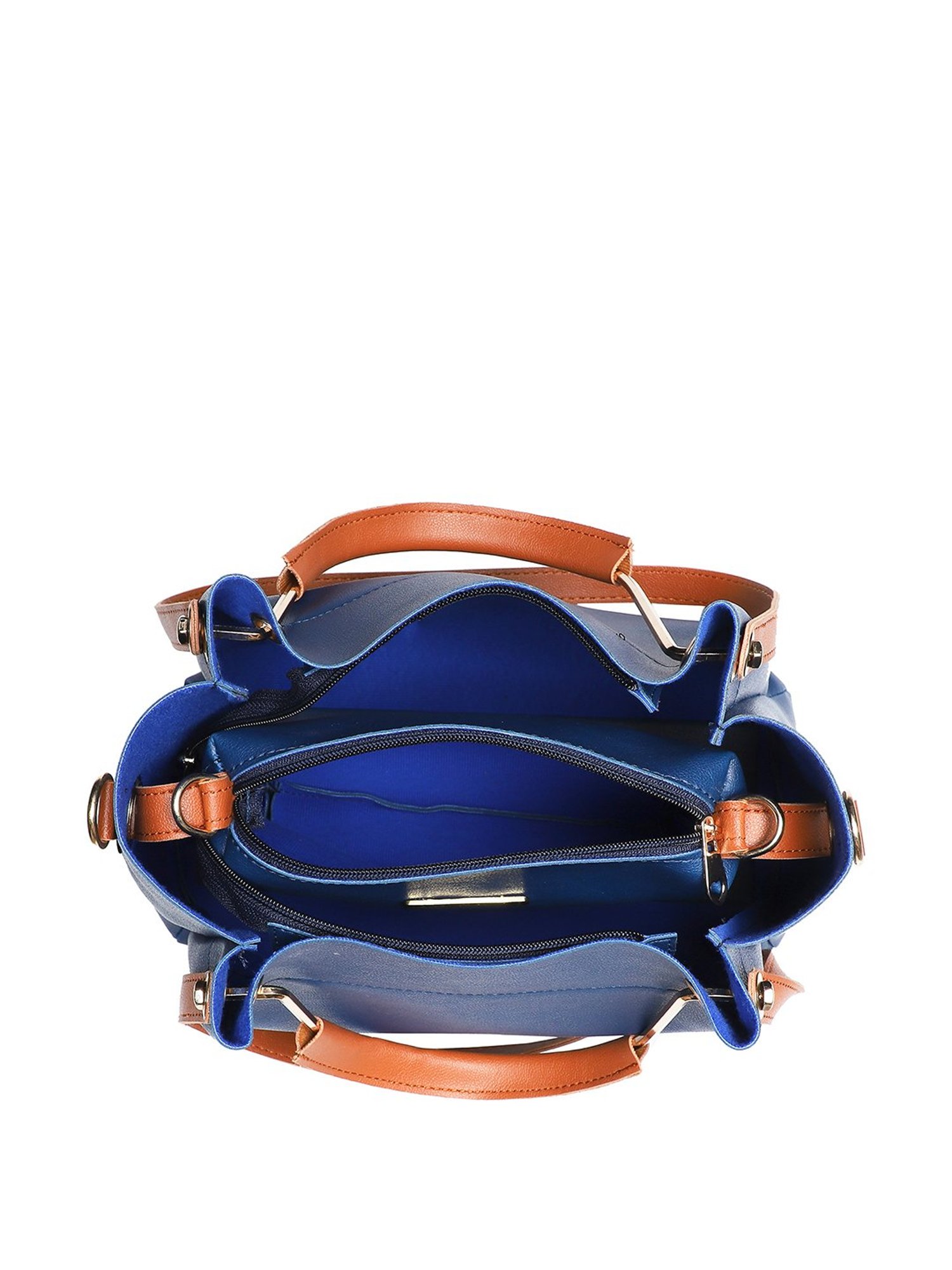 Bagsy Malone Navy Shoulder Handbag with Sling Handbag