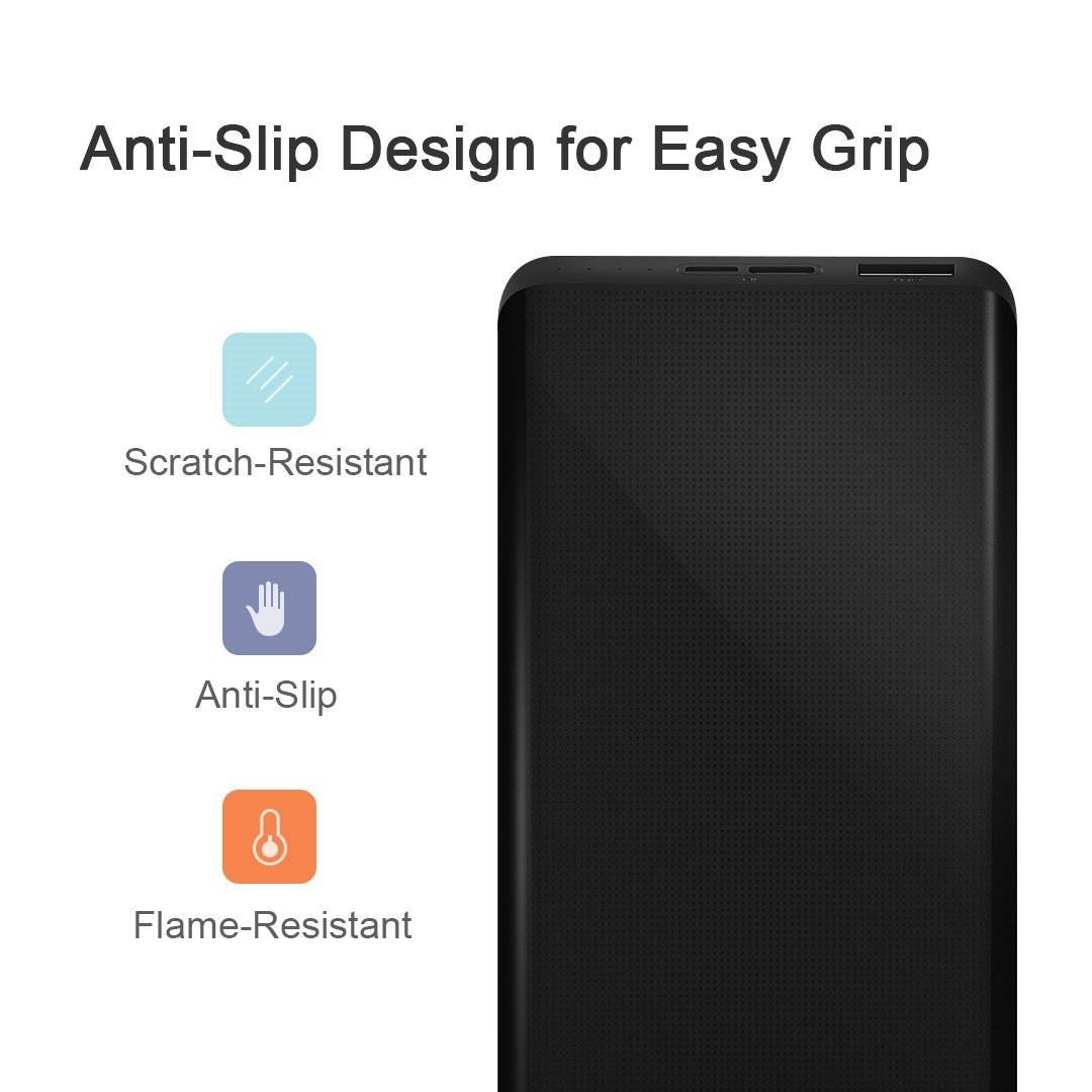 ZMI PowerPack 10K Smallest Lightest 10000mAh Battery Pack Fast Charging Portable Charger Pocket Power Bank for iPhone iPad Samsung (Nexus Pixel 2/XL Require Special Cord) Phone Cords Sold Separately