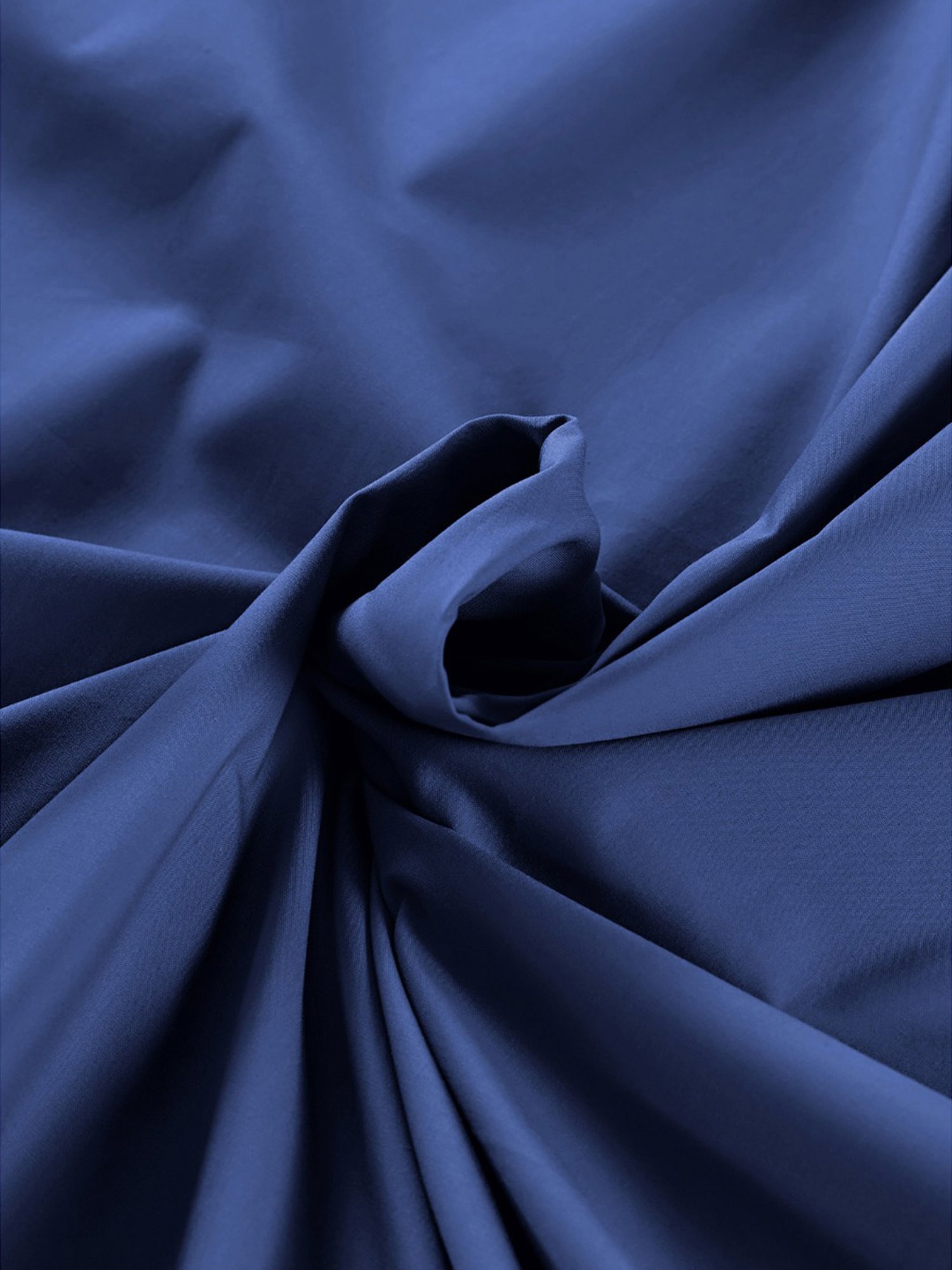 Maspar Colorart Eden Denim Blue 144 TC Cotton Single Bed Sheet With 1 Pillow Cover