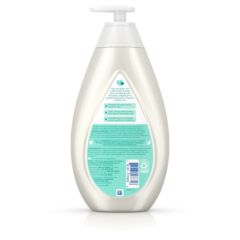 Johnson's Cotton Touch 2-in-1 Wash - 27.1oz