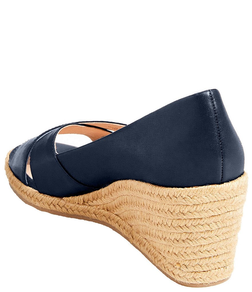 Jack Rogers Palmer Criss Cross Leather Wedges