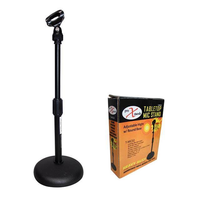 Desktop Microphone Stand  with 6" Round Base