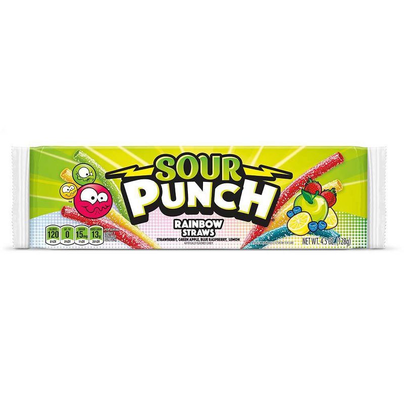 Sour Punch Rainbow Straws - 4.5oz