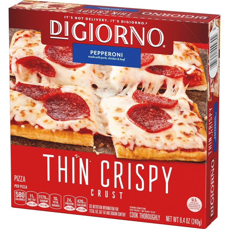 DiGiorno Thin Crispy Crust Pepperoni Frozen Pizza - 8.4oz