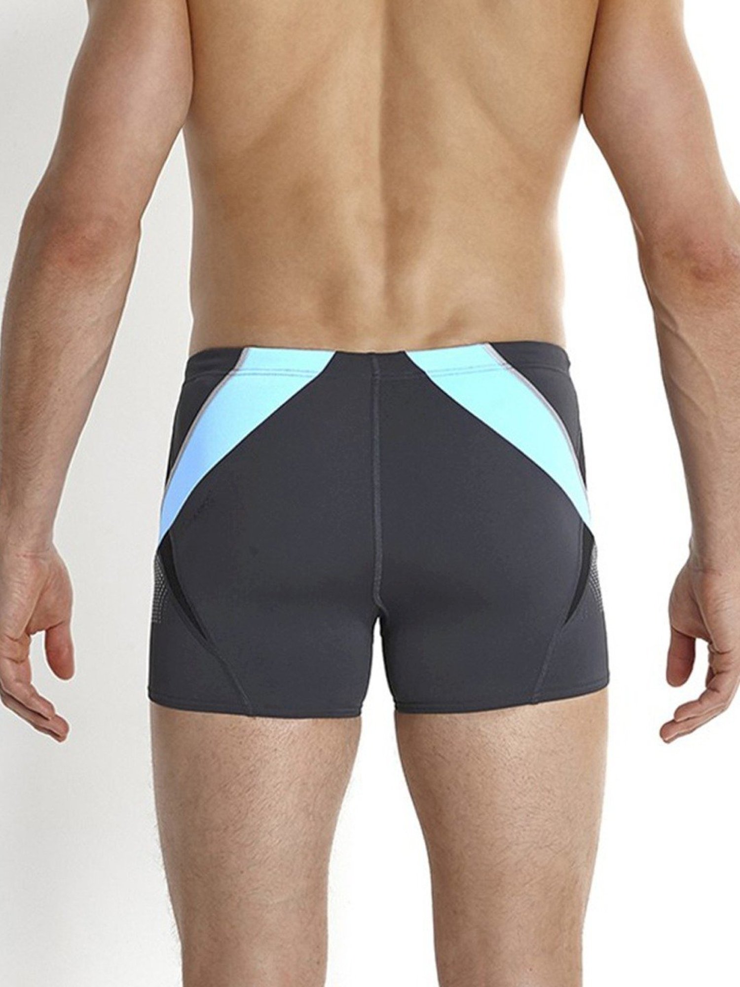 Speedo Dark Grey Regular Fit Printed Swim Shorts