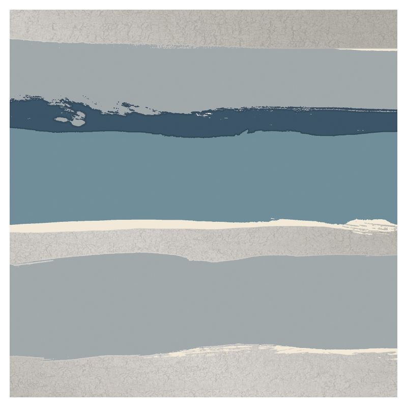 Tempaper Kids' Painted Stripe Self-Adhesive Removable Borders Wallpaper Striped Blue/Gray