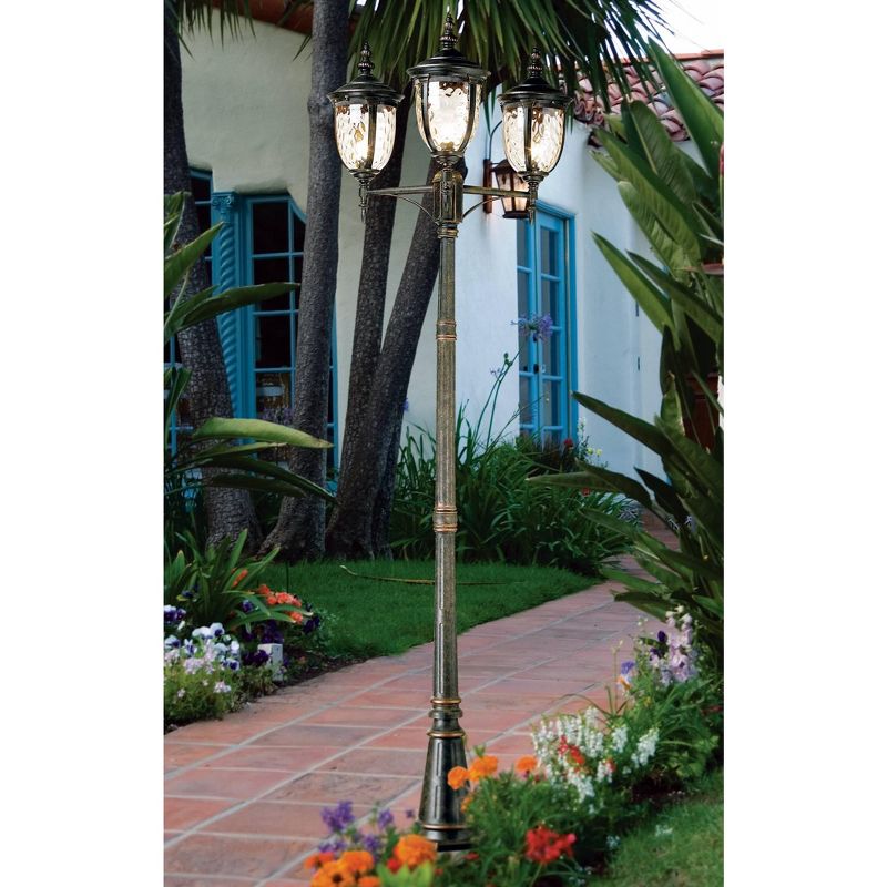1 Light Outdoor Post Mount Black - Aurora Lighting