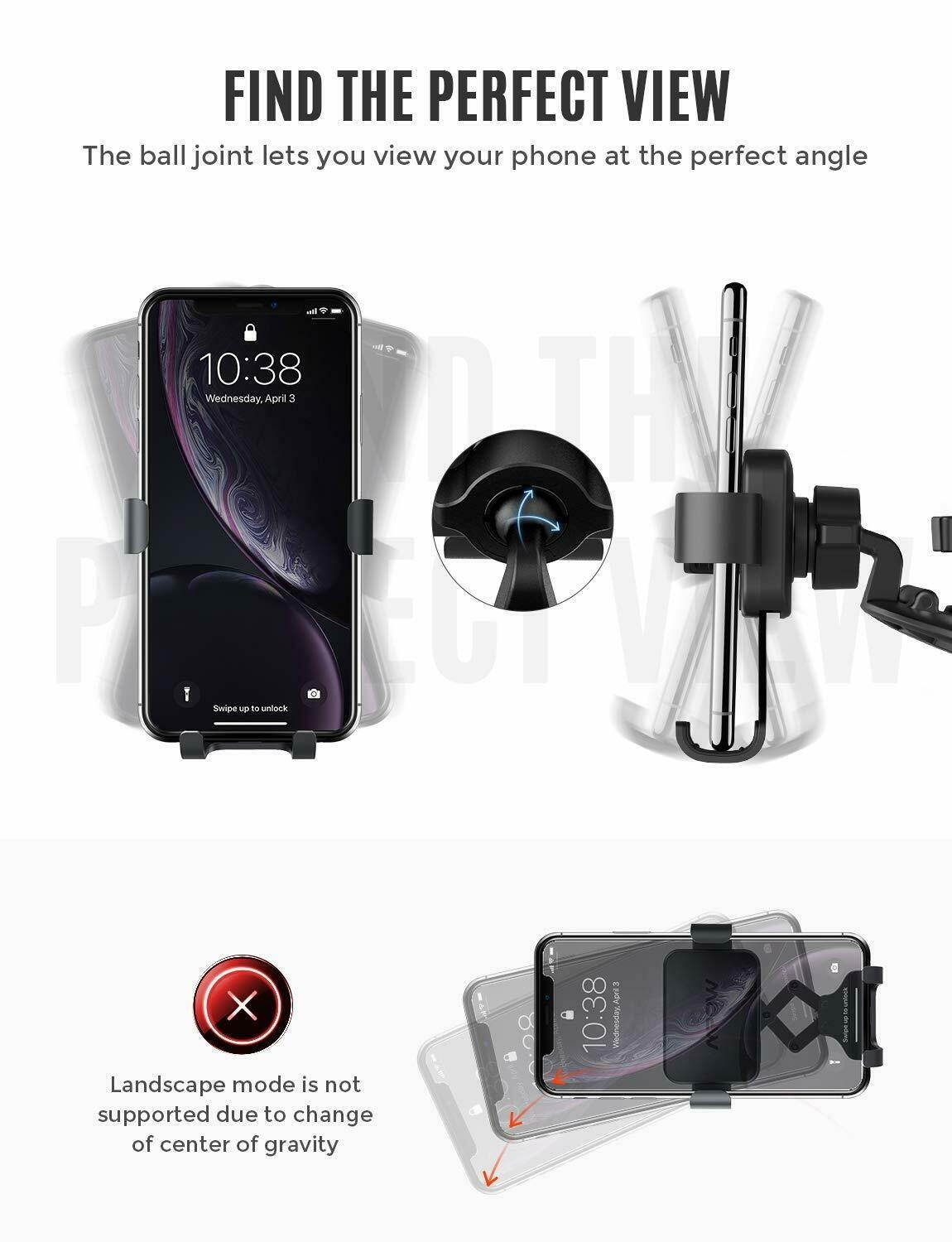 Gravity Car CD Slot Mount Cradle Holder Stand for iPhone Mobile Cell Phone