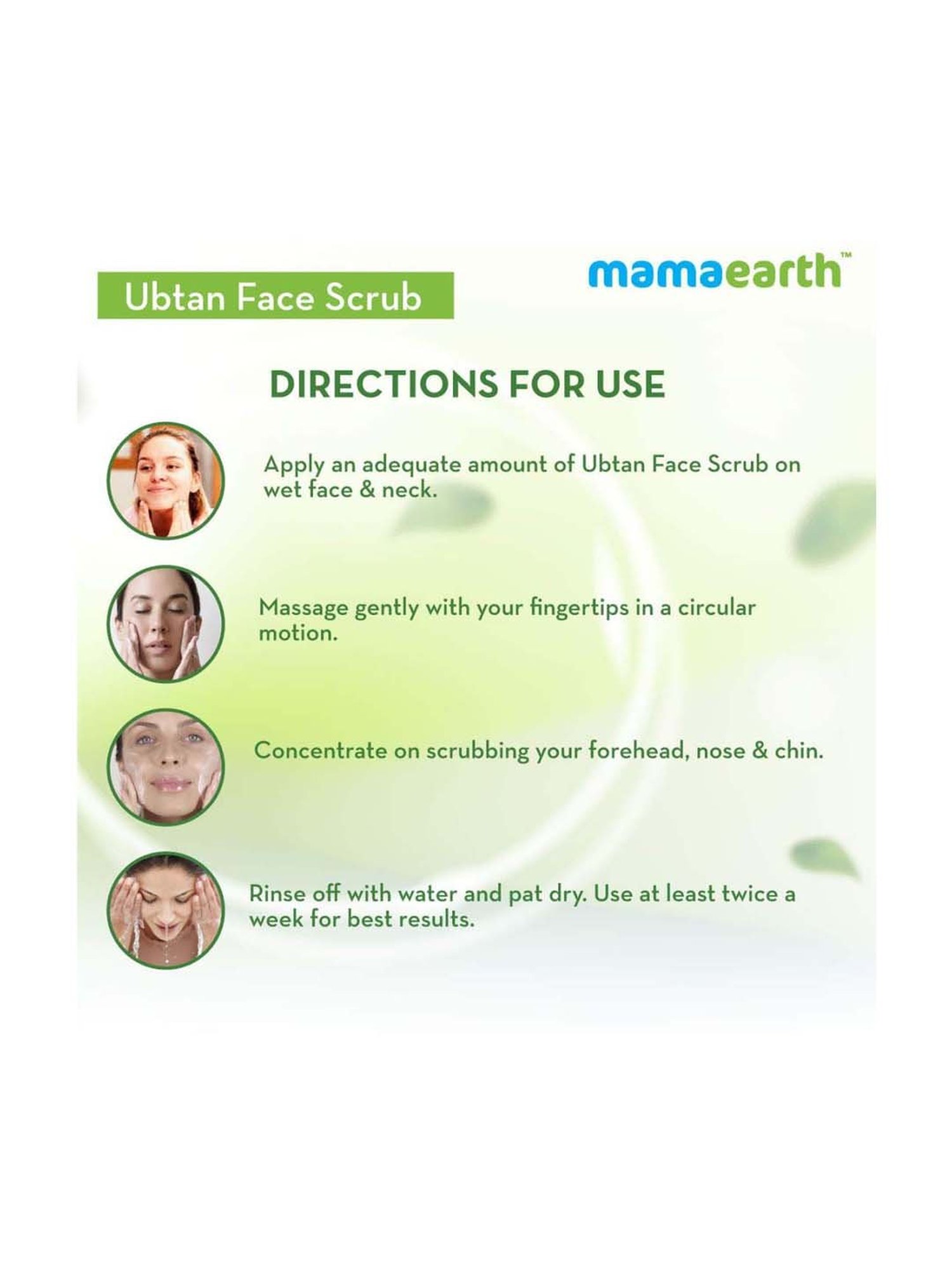 Mamaearth Ubtan Turmeric & Walnut Scrub - 100 gm