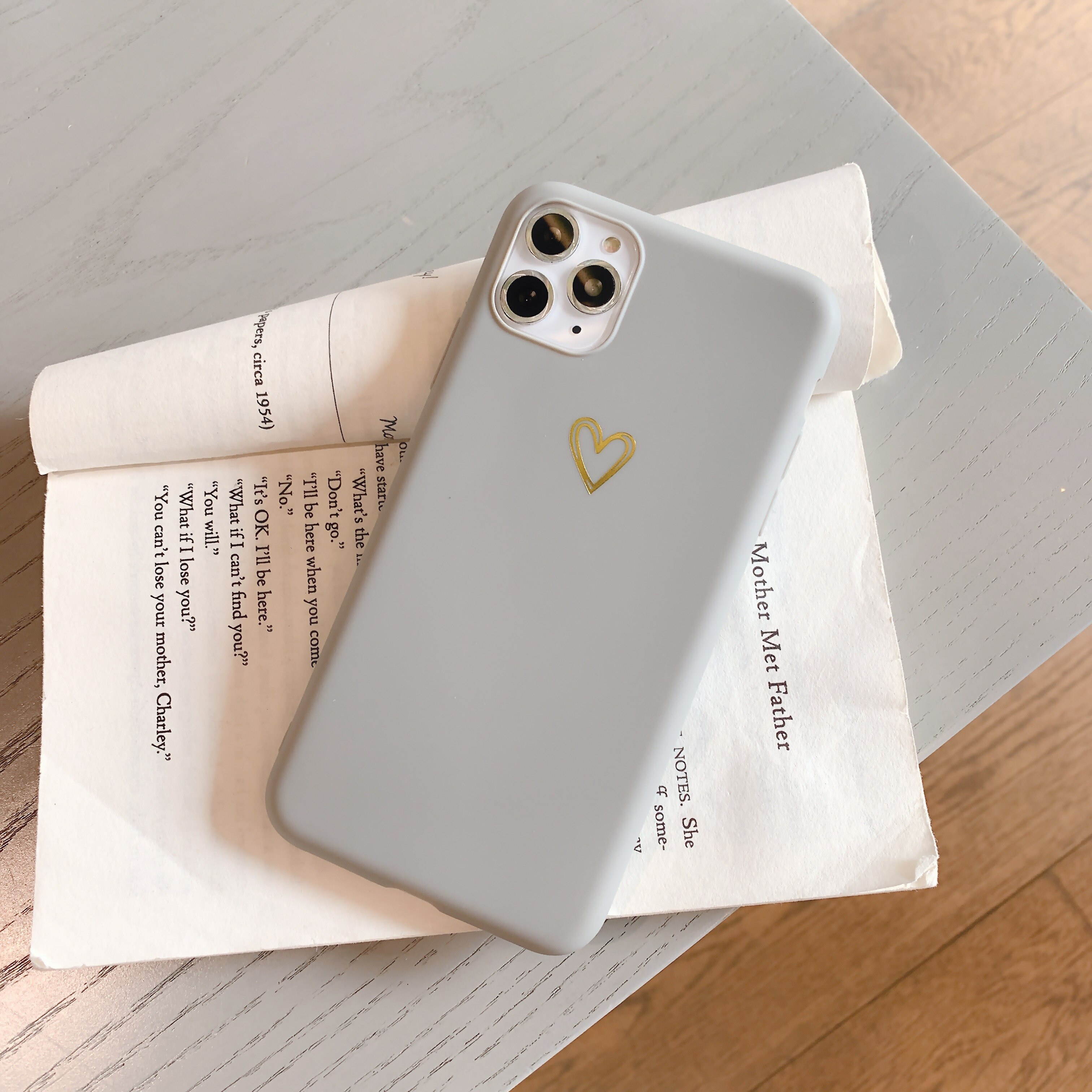 Silicone Love Soft Shell Tpu Phone Case for IPhone 12 11 XS Pro Max Phone Case for IPhone 7 8 Plus X XR Phone Case