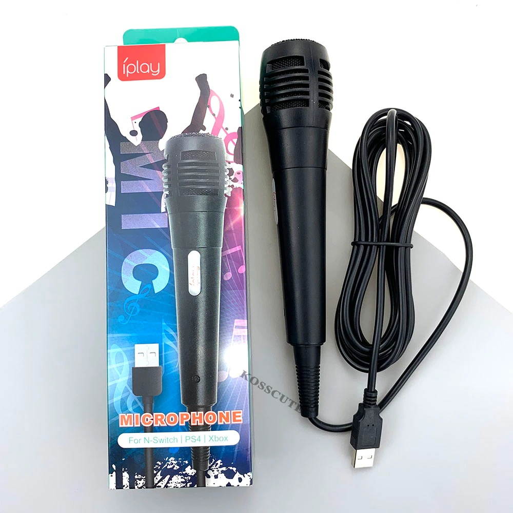 Microphone For Nintendo Switch PS4 Xbox PC Computer For PS4 Light Lamp Accessories Condenser Recording Karaoke Mic Microfone USB